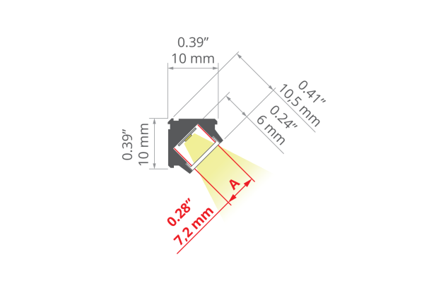 Alu-leiste passt sich flexibel an